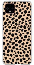 Google Pixel 4 Hoesje Siliconen - Leopard Case/Cover TPU - Smartphonebooster.nl