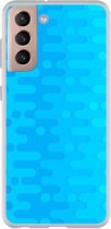 Smartphonebooster Telefoonhoesje - Back Cover - Geschikt Voor Samsung Galaxy S21 - Blue En Blue