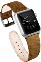 Apple Watch bandje Goud glitter leer 42/44 mm