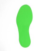 Voetstap - Links - Groen 100 x 300 mm Anti-slip-vloersticker