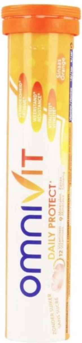 Omnivit Bruistabletten sinaas - 20 Tabletten - adult -12vitaminen -9 mineralen