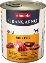Animonda Grancarno - Adult Rund + Kalkoen 6 x 800 gr ( Honden natvoer )