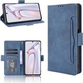 Voor Blackview A100 Huid Voelen Kalf Patroon Horizontale Flip Lederen Case met Houder & Kaartsleuven & Fotolijst (Blauw)