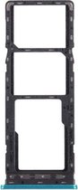 SIM-kaartlade + SIM-kaartlade + Micro SD-kaartlade voor infinix Hot 9 Play X680 C680B X680C (groen)