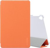 Voor Alldocube iPlay 40H Gebroken Ster Textuur Horizontale Flip Lederen Beschermhoes met Houder (Levendig Oranje)