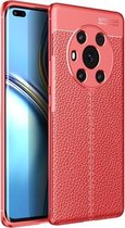 Voor Honor Magic3 Litchi Texture TPU schokbestendig hoesje (rood)