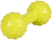 Flamingo Rubber Dumbbell With Bell 12Cm - Geel/Groen