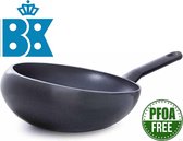 BK Easy Induction Wokpan / Wokarang - 32 cm - Wok Geschikt voor alle Warmtebronnen incl. Inductie - PFOA-vrij