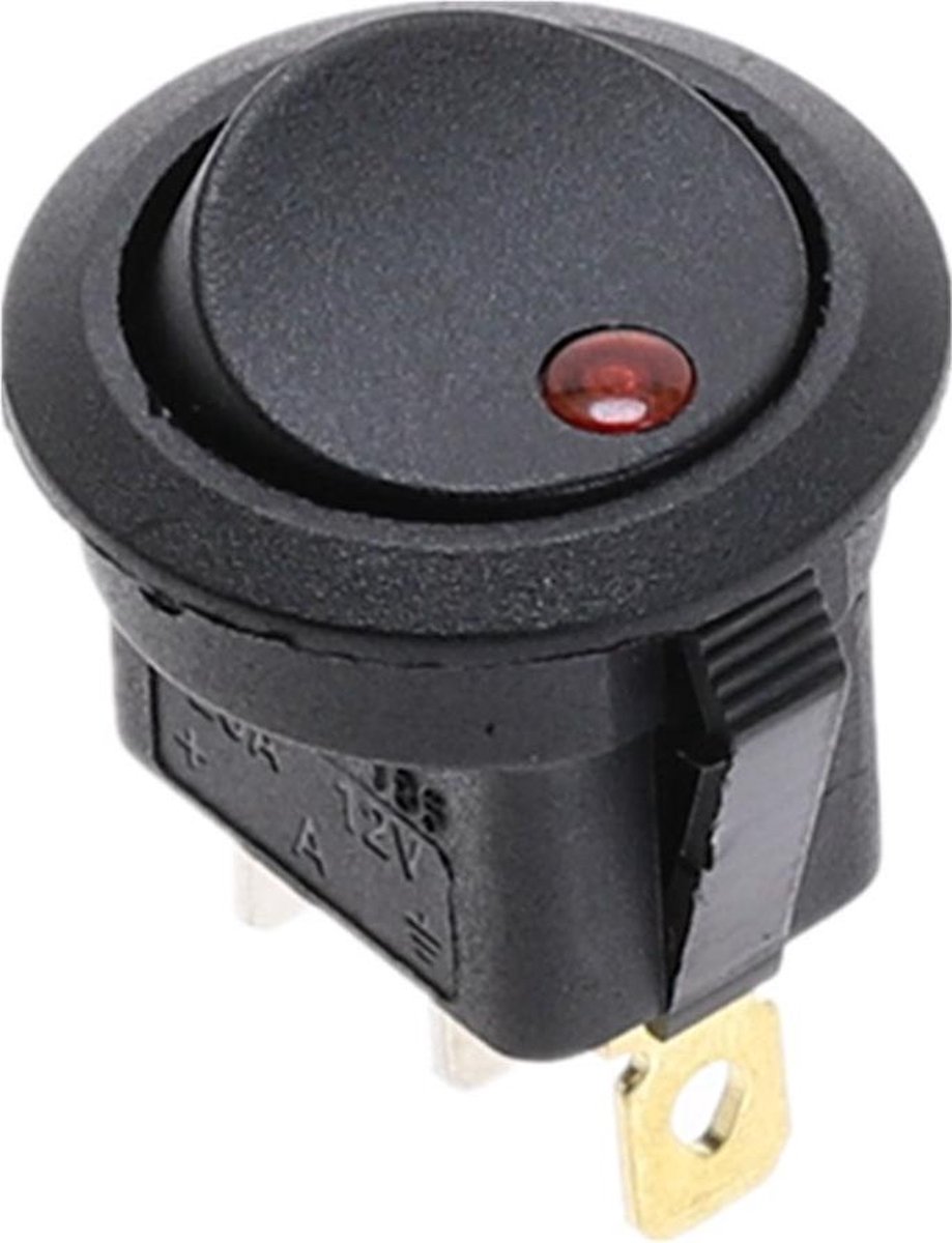 Mintice Roestvrij Staal Auto Vrachtwagen Tuimelschakelaar Drukschakelaar Schakelaar Wipschakelaar Waterdichte 19mm 12V 5A Blauw Licht Koplamp Stekker Draad