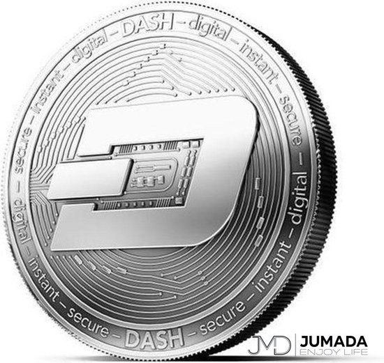 Jumada's Dash Cryptomunt Souvenir - Coin - Munten - RVS - Zilverkleurig