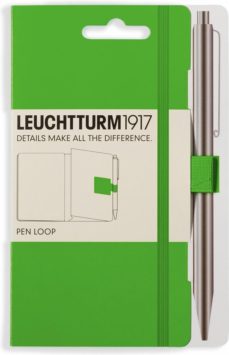 Pen loop zelfklevend - Pen houder notitieboek - Leuchtturm 1917 - Fresh Green