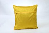 Sierkussen - Designer Mono Musterd Yellow Galia - Geel - 40 Cm X 40 Cm