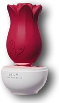 Lelie Luchtdruk Vibrator Suck Sex Toys voor Vrouwen Lily Flower - Monica Moments - Rood