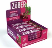 Züber Groente-Fruitreep | Kers & Rode Biet - Vegan - Gluten Vrij - Vezelrijk - 12 Stuks