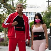 Sweat It® | Waist Trainer | Afslankband | Waist Trimmer | Waist Shaper | Sauna belt | Maat: XL | Roze