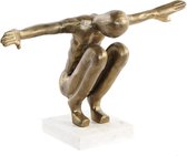 Decoratieve figuren DKD Home Decor Aluminium Marmer Mannen (33 x 10 x 23 cm)