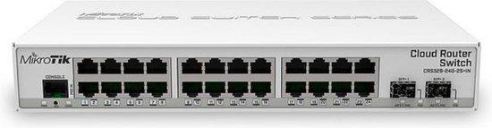 Mikrotik CRS326-24G-2S+IN netwerk-switch Managed Gigabit Ethernet (10/100/1000) Power over Ethernet (PoE) Wit
