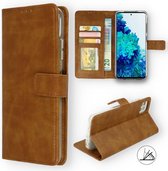 Xiaomi Redmi Note 10 Pro Max Hoesje Bruin - Portemonnee Book Case - Kaarthouder & Magneetlipje