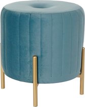 Voetensteun DKD Home Decor Metaal Modern Velvet (45 x 45 x 42 cm)