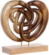 Decoratieve figuren DKD Home Decor Hout Abstract Natuurlijk (25 x 10 x 25 cm)