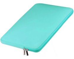 Waterdichte laptoptas - Soft Touch - Laptop sleeve - Laptophoes - 13 inch - Extra  bescherming - Universeel ( Mint groen )