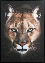 Olieverfschilderij Puma (100 x 4 x 100 cm)