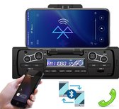 TechU™ Autoradio T140 – 1 Din met Afstandsbediening – FM radio – Bluetooth – USB – AUX – SD – Handsfree bellen