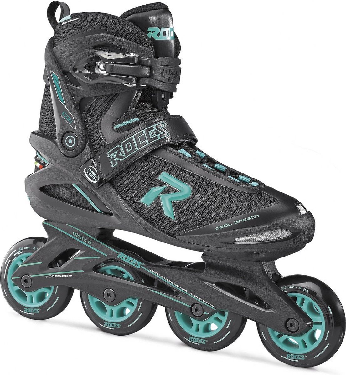 Roces ICON Inlineskates - Maat 39 - Vrouwen - Zwart/Blauw