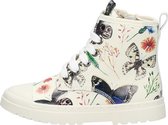 Shoesme witte bikerboot met vlinderprint