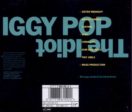 Iggy Pop - The Idiot (CD)