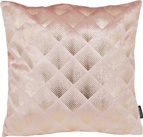 Velvet Glossy Zoi Roze Kussenhoes | 45 x 45 cm | Velvet/Polyester