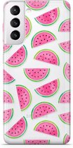 Samsung Galaxy S21 hoesje TPU Soft Case - Back Cover - Watermeloen