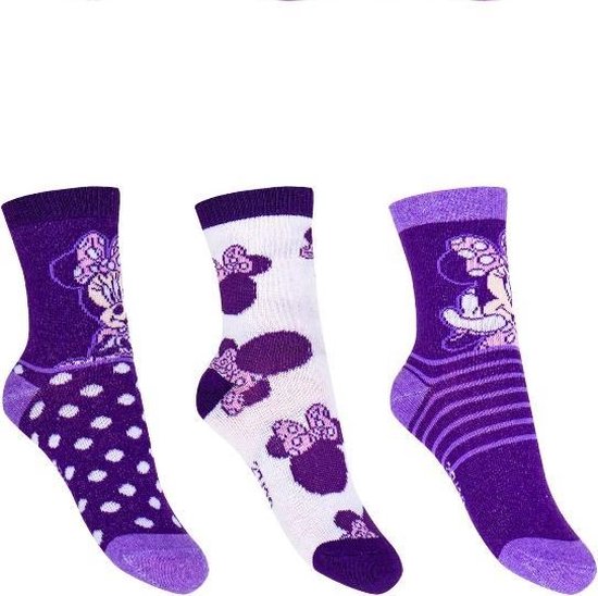 3 paar sokken Minnie Mouse