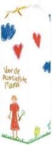 Melkpak - Voor de allerliefste mama - Gevuld met een luxe cocktailmix (mix van verpakte toffees en chocolade) - In cadeauverpakking met gekleurd lint