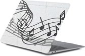 Macbook Case Cover Hoes voor Macbook Pro 13 inch 2020 A2289 - A2251 - A2338 M1 - A1706 -A1708 -A1989 - Muzieknoten