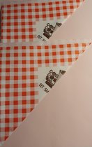 Frietzakken - Papier - Set 100 stuks - Rood-Wit geruit - 23 x 18 x 17 cm