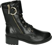 Regarde le Ciel EMILY-F21-14 - Volwassenen VeterlaarzenHalf-hoge schoenen - Kleur: Zwart - Maat: 40
