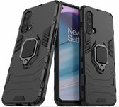 Ring KickStand Back Cover - OnePlus Nord CE 5G Hoesje - Zwart