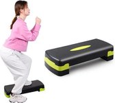 Fitnesspedaal Ritmepedaal Verstelbaar Sport Yoga Fitness Aerobicspedaal, Afmeting: 78 x 30 x 10 cm (zwart + groen)