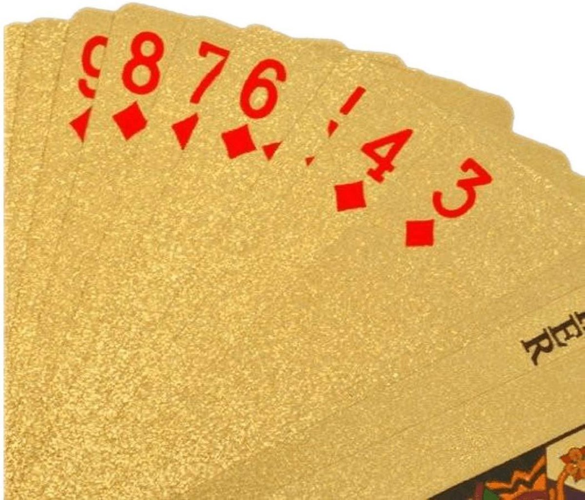 Speelkaarten Waterdicht | Special Edition Pokerkaarten - Poker Kaartspel - Spel Kaarten | Goud