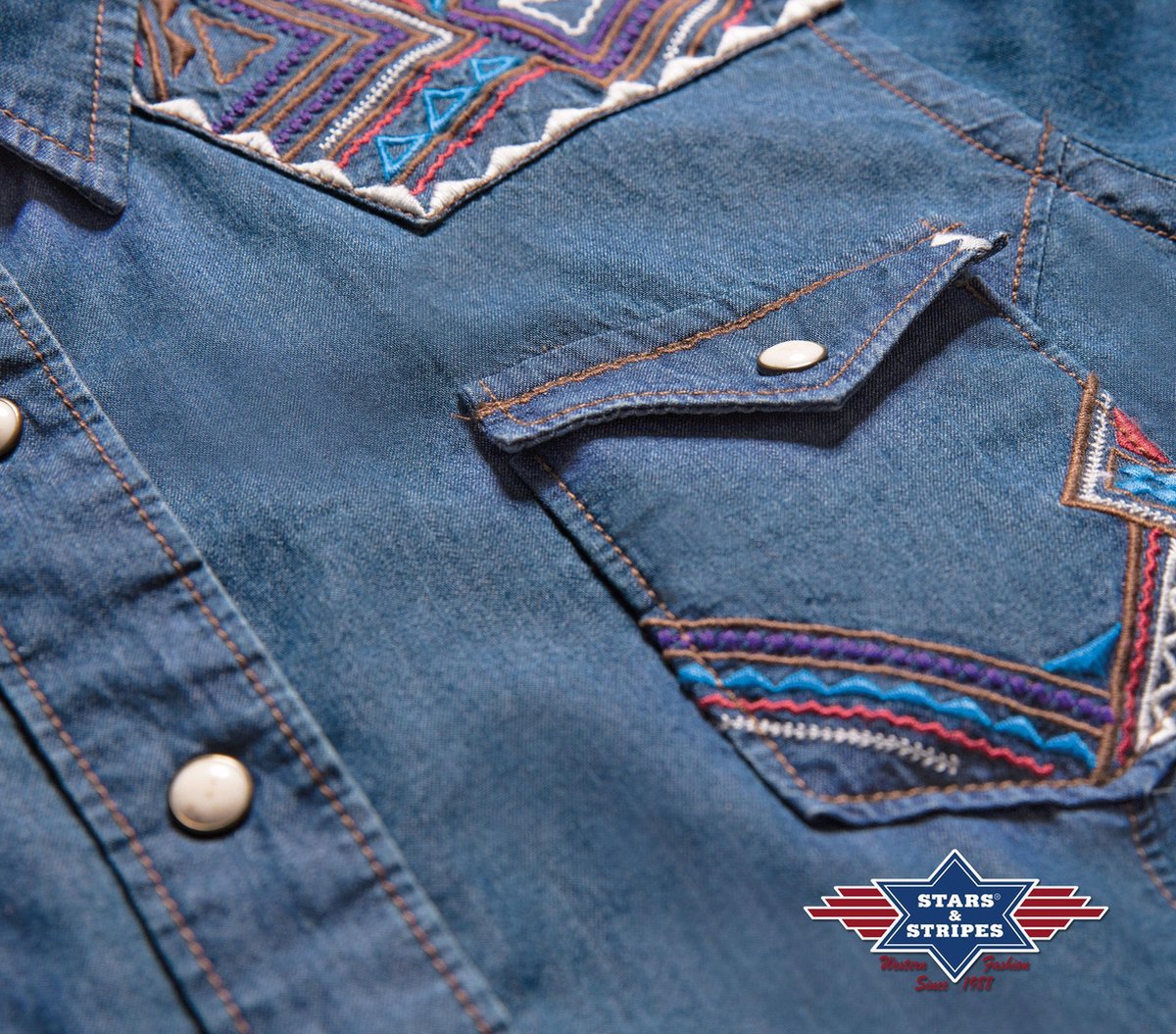 STARS & STRIPES Women's Western Blouse »Hailey