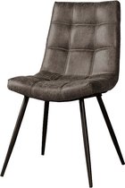 Kuipstoel - navarra sidechair - fabric t-anthracite - antraciet - 46x59x86