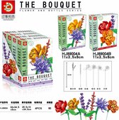 Hui Ji HJ89004B - Bloemen pakket B - Florist Series - Compatibel met grote merken - Bouwdoos
