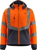 Mascot softshell Blackpool fluororanje/donkermarine