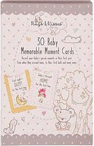 HUGS & KISSES - mijlpaalkaarten baby - milestone baby cards - kraamcadeau - 30 kaarten