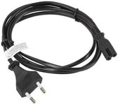 Voedingskabel Lanberg CEE 7/16 A IEC320 C7 Zwart