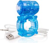 Vibrerende Penisring The Screaming O Charged BigO Blauw