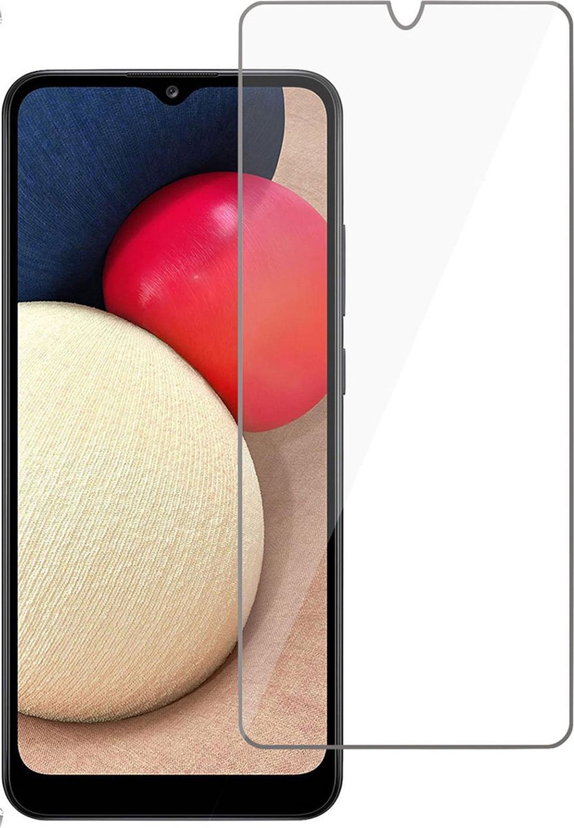 Screenprotector geschikt voor Samsung Galaxy A02s - Beschermglas Screen Protector Glas