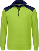 Santino Tokyo 2color Zip sweater (280g/m2) - Limegroen | Marine - XXL