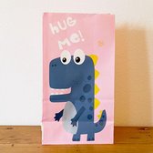 20 x Dinosaurus Uitdeelzakjes Dino feestje - 20 x Dino zakjes voor traktatie school of kinderfeestje